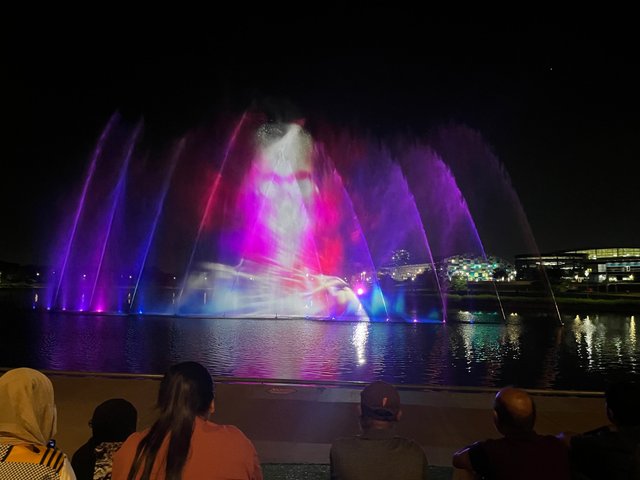 Skeleton on water mist