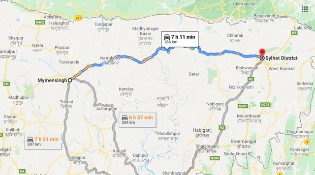 the route map