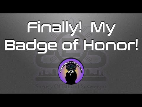 Finally! My Badge of Honor!