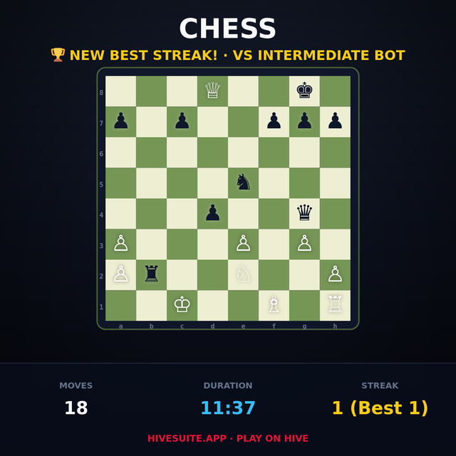 Chess match recap