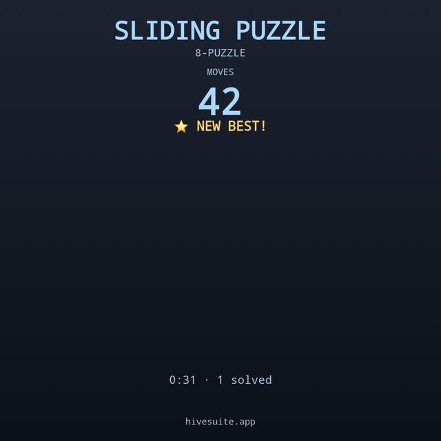 Sliding Puzzle recap