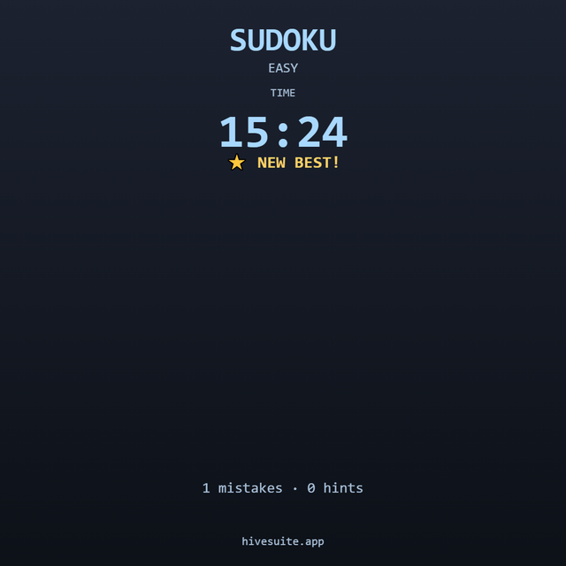 Sudoku recap