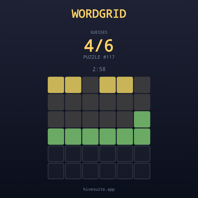 WordGrid recap