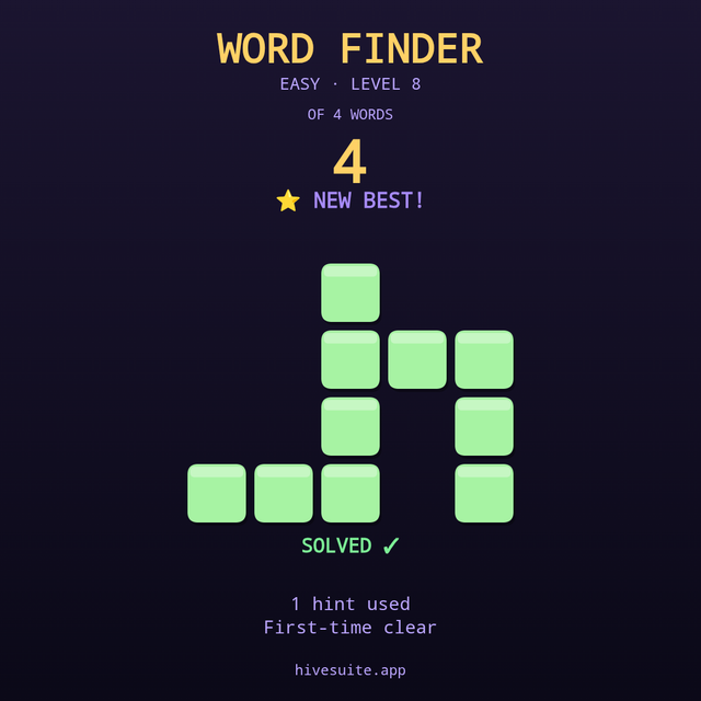 Word Finder recap