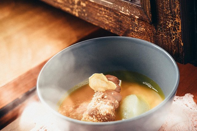 autumn dessert in a bowl