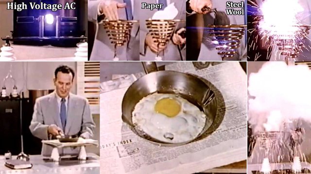 #MESExperiments 43: Dr. Irwin Moon Fries an Egg on a COLD Stove using High Voltage AC