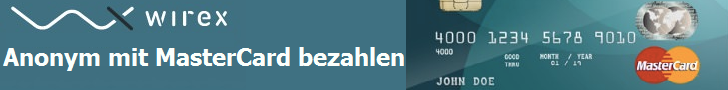 Auf Wirex anmelden und überall anonym mit BitCoin bezahlen