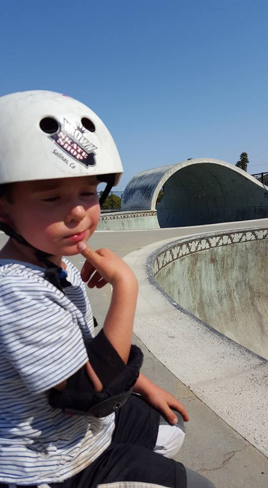 Asher contemplates full pipe in Santa Cruz