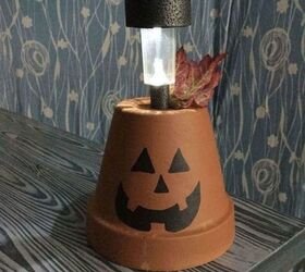  " " \"flower pot to solar pumpkin\"""