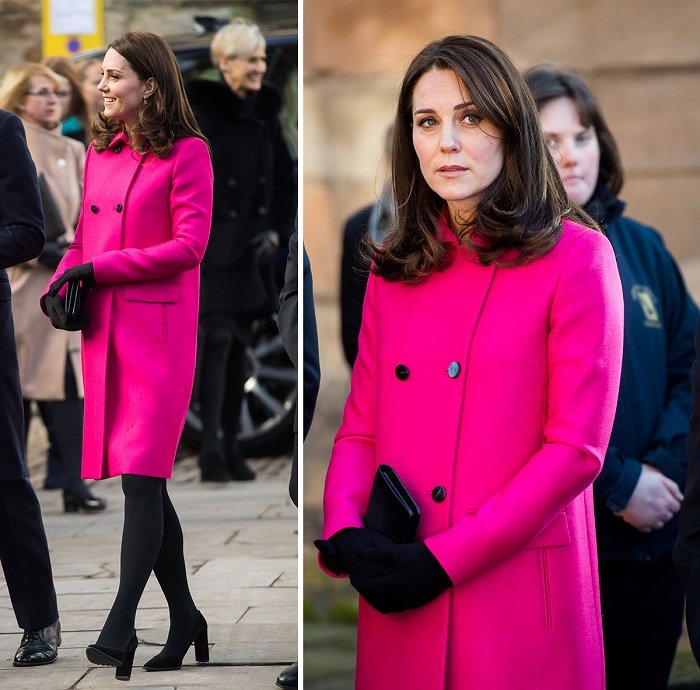 COVENTRY, ENGLAND - JANUARY 16:  Catherine, Duchess of Cambridge visits Coventry Cathedral on January 16, 2018 in Coventry, England.  (Photo by Samir Hussein/Samir Hussein/WireImage)