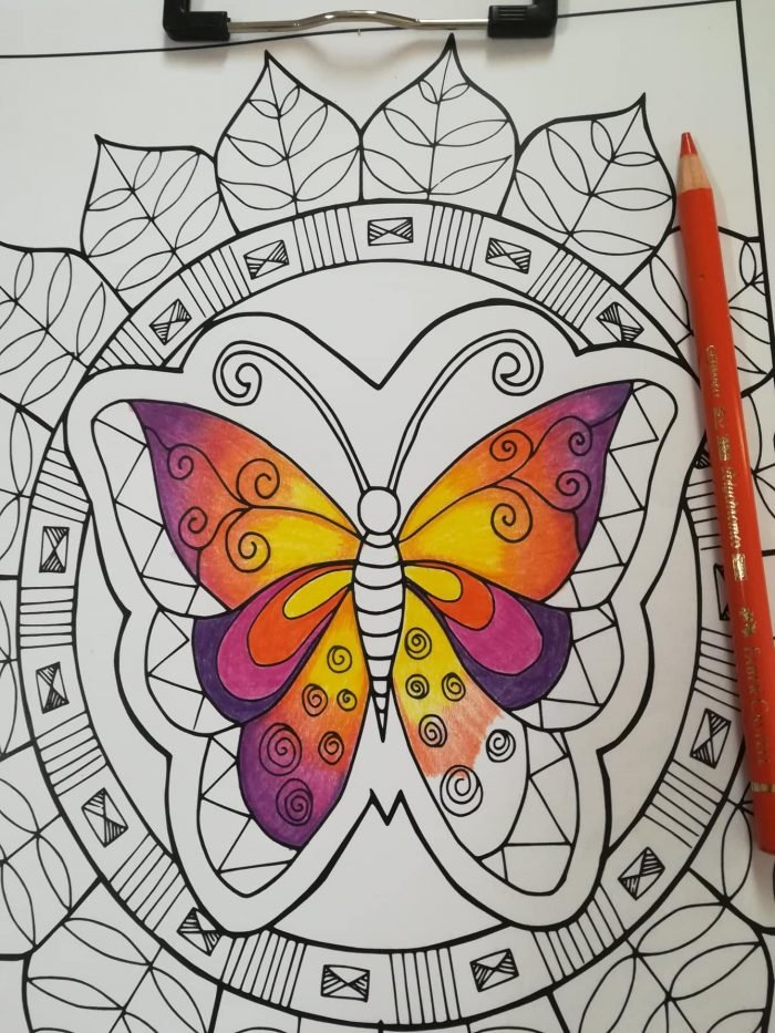 butterfly coloring page