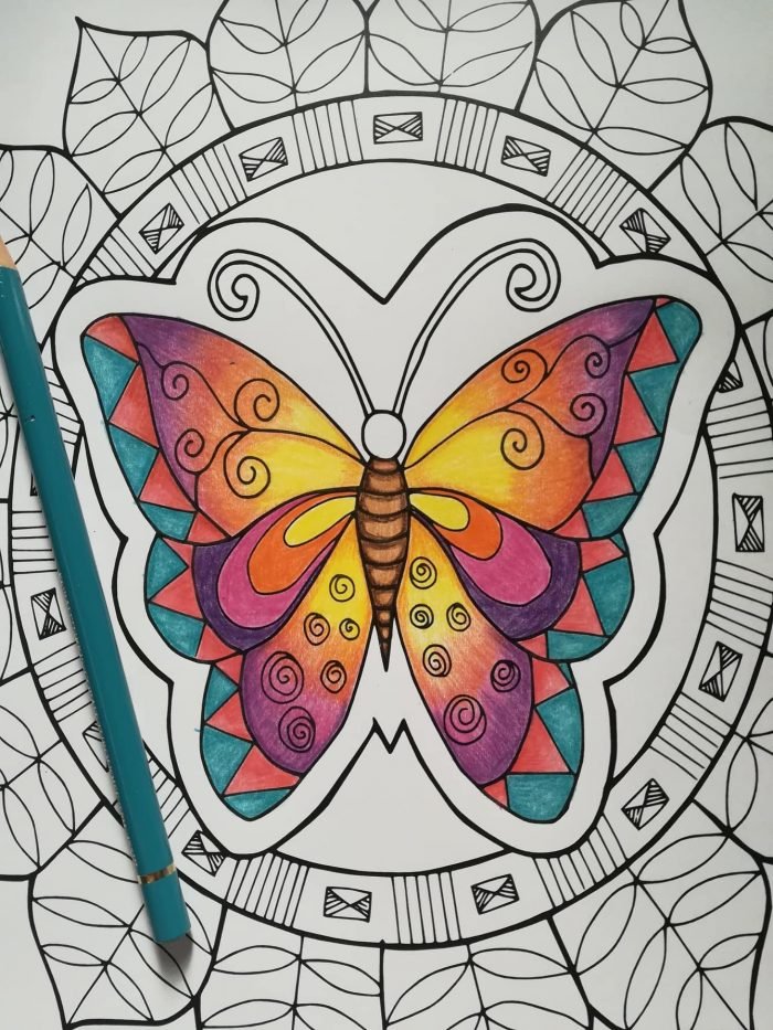 butterfly coloring page