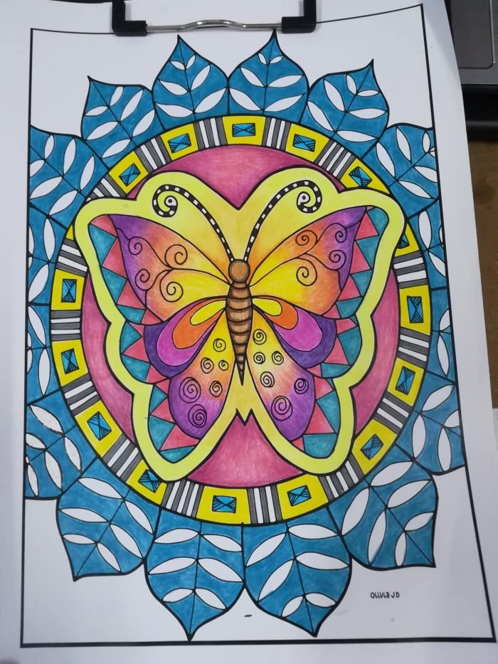 butterfly coloring page