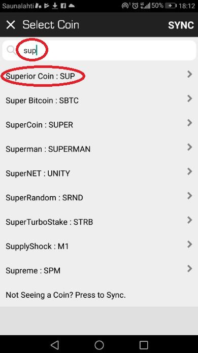 Adding SUP to Blockfolio App 4