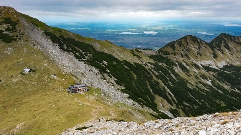 Abstieg zur Weilheimer Hütte