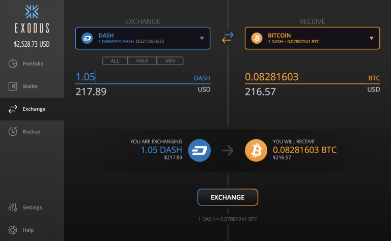 exodus exchange