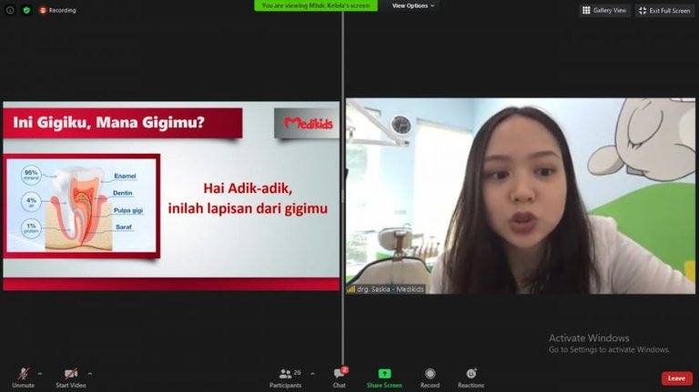 Aktifitas sehat dengan gigi sehat bersama Medikids