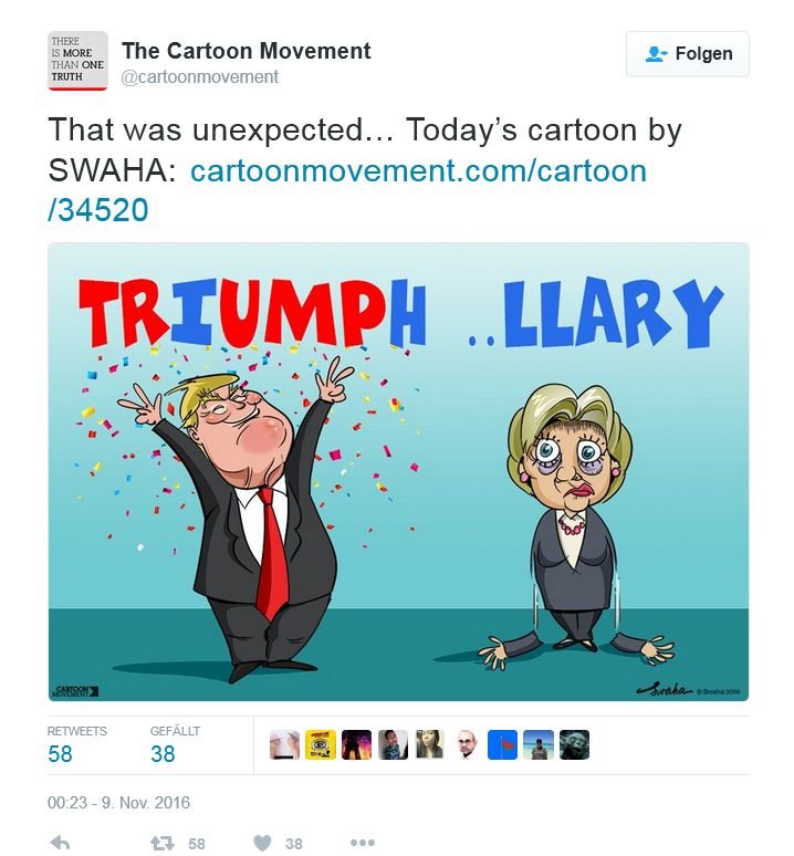 International Cartoonists: Trump Election