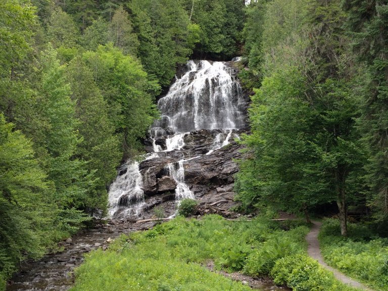 Beaver Brook Falls at a distance