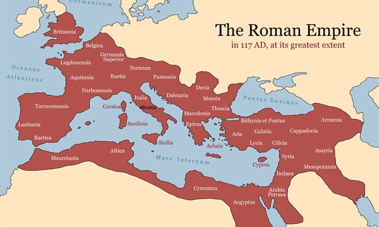 Map of the roman empire