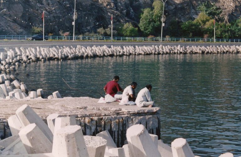 Fishermen on Mutrah Corniche