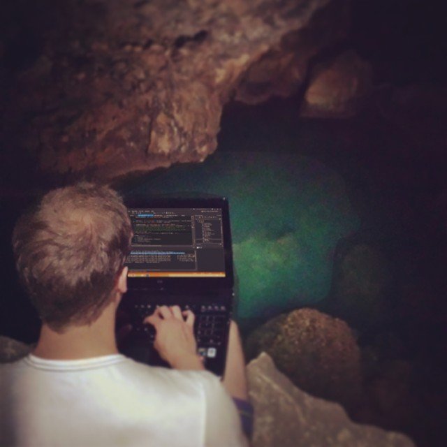 Coding in a grotto