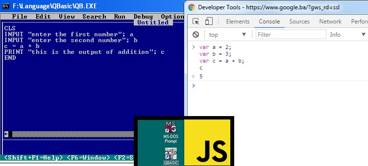 qbasic vs javascript Adnan Karsic