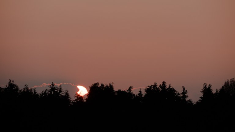 big sun set cloud