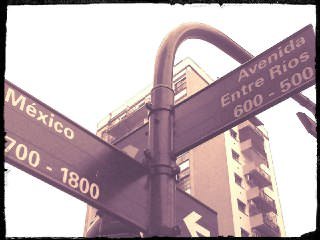 street sign entre rio and mexico