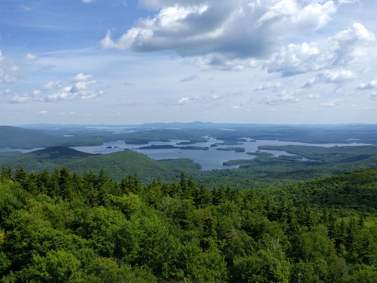 Photo of Squam/Winnipesauke from Mt. Morgan