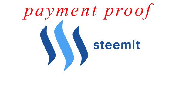 Steemit Payment Proof