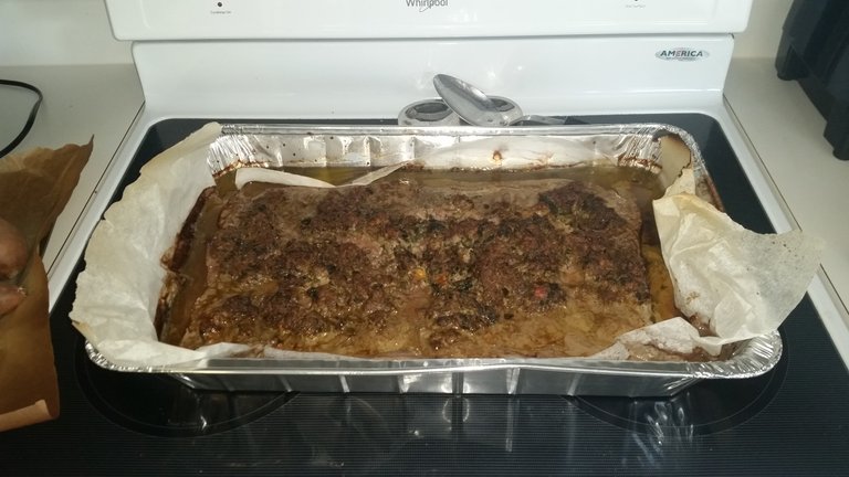 Cooked meatloaf