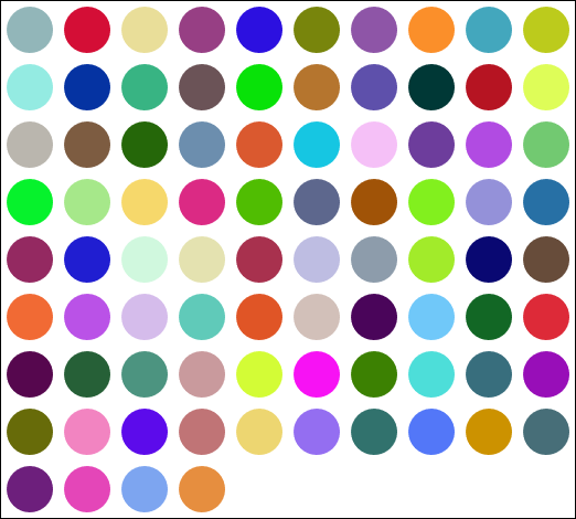 84 dots