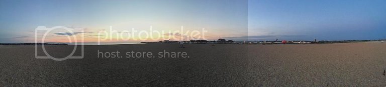 Panoramic beach photo