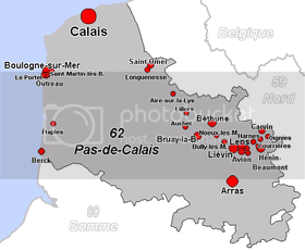 Pas-de-Calais map