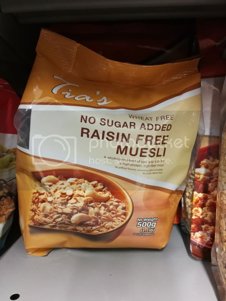 Raisin free muesli