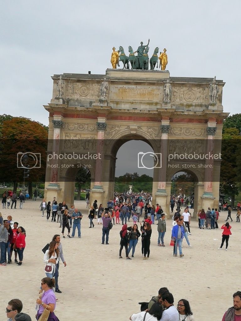 Triumphal arch leading into the Louvre