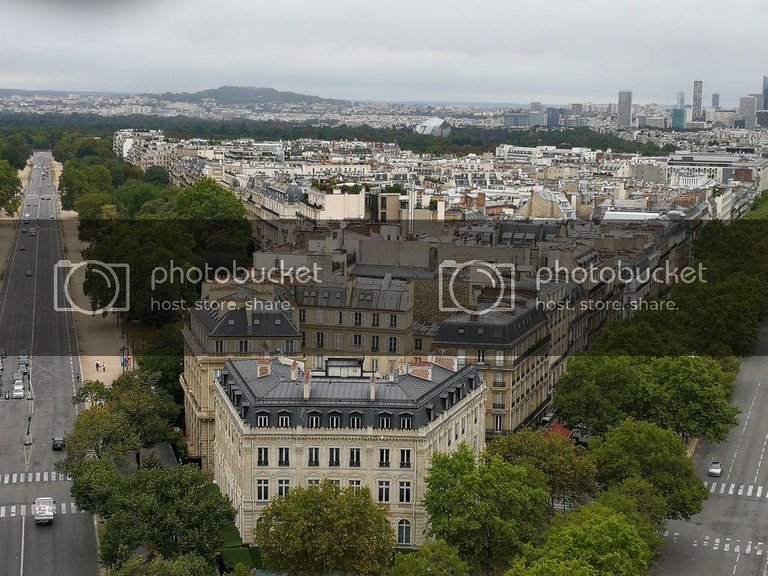 Contemporary art museum seen from Arc de Triomphe