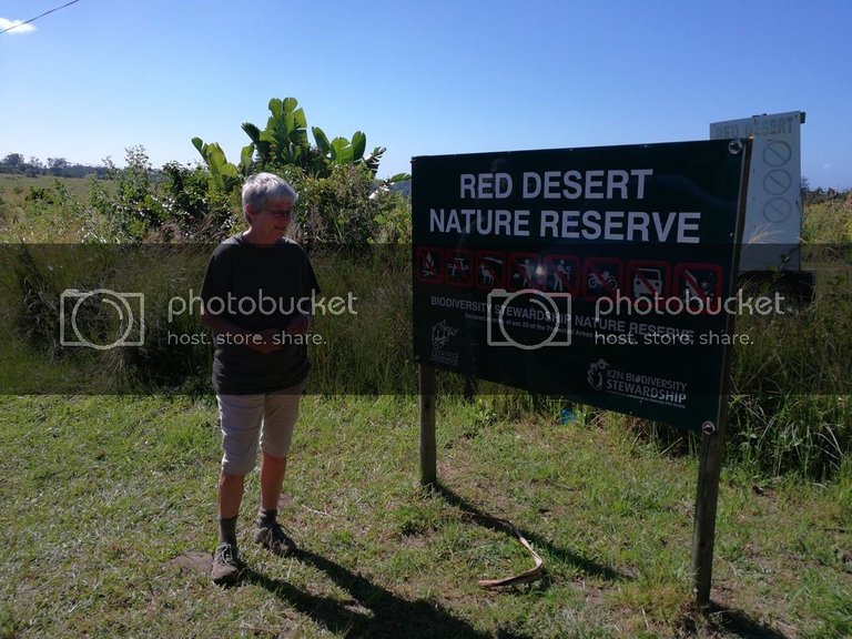 Red desert NR sign