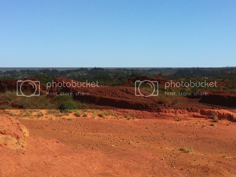 Red desert rock formations