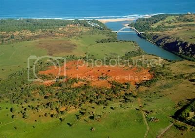 Red desert aerial view