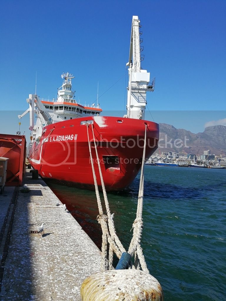 SA Agulhas II moored