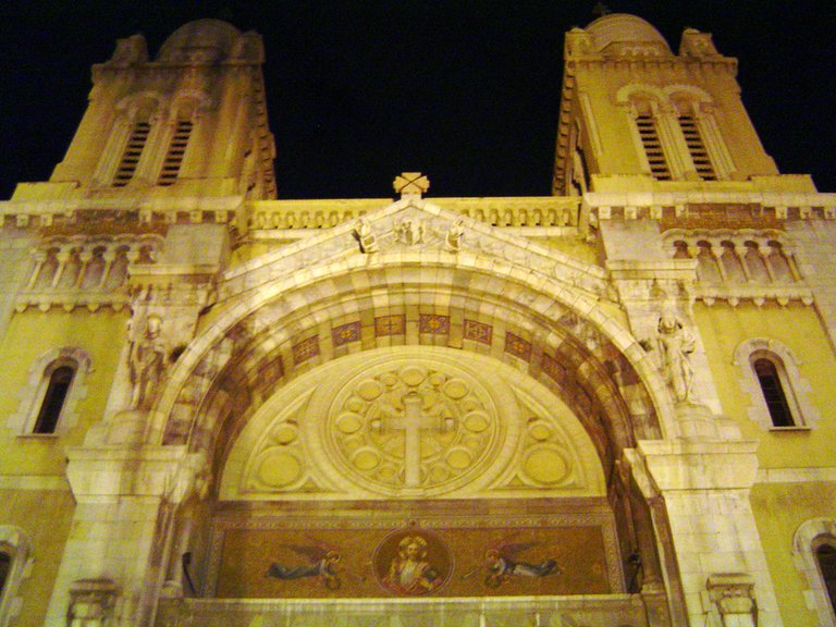 Cathedral entrance looking up