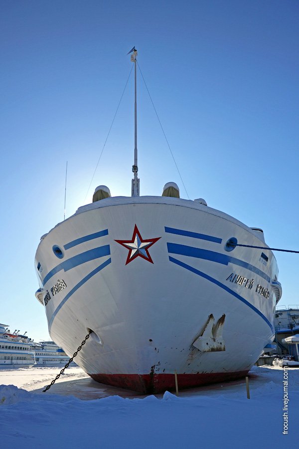 The motor ship "Andrey Rublev"