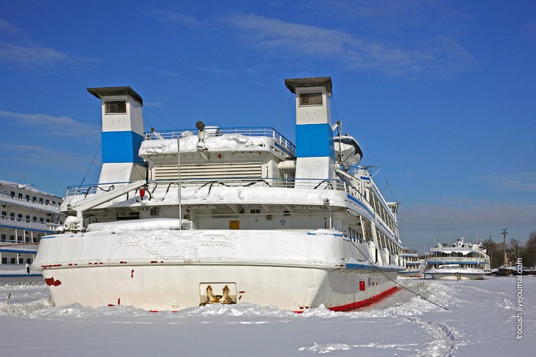 The motor ship "Sergei Yesenin"