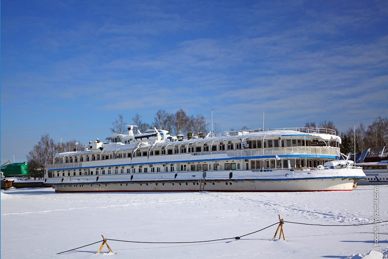 The motor ship "Grigory Pirogov"