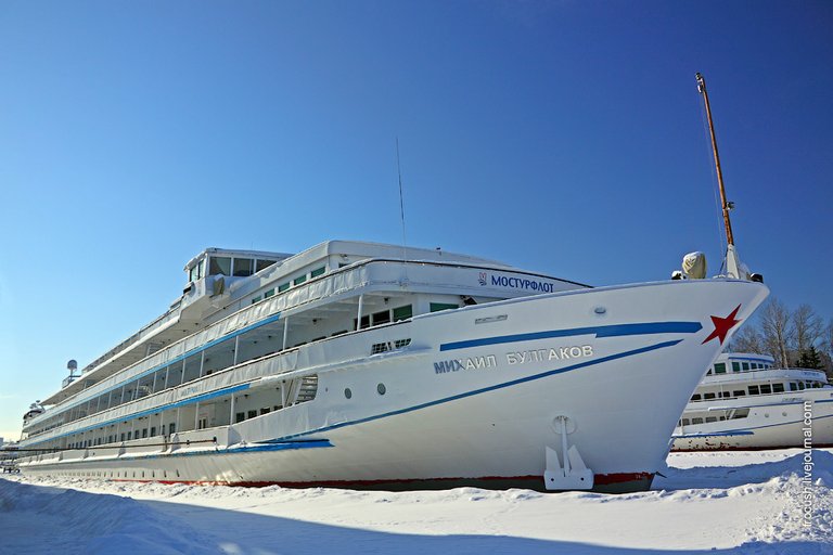 The motor ship "Mikhail Bulgakov"