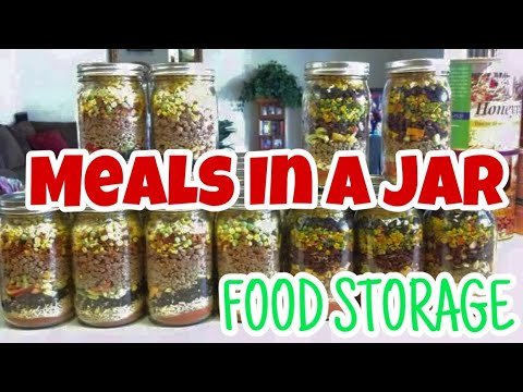 MEALS IN A JAR Using Food Storage!