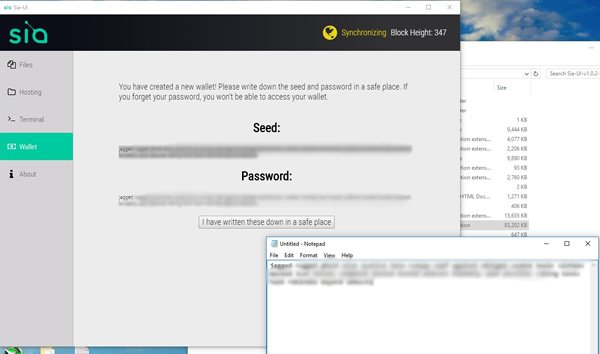 sia-wallet-creation