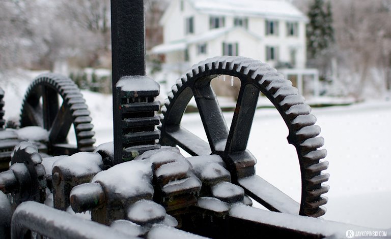 GANANOQUE, CANADA - December 22: Icestorm on December 22, 2013 in Gananoque, Ontario, Canada. - Jay Kopinski